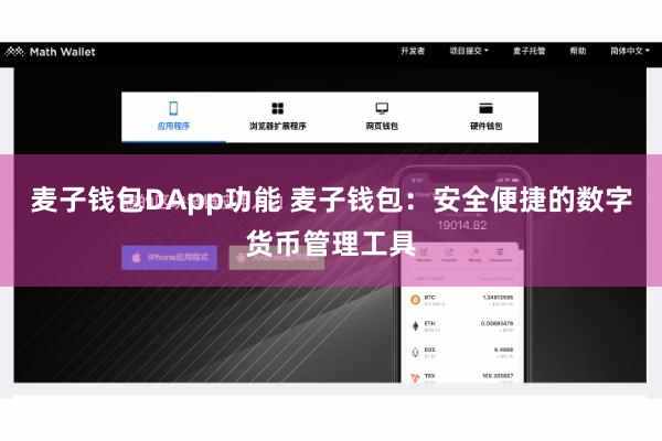 麦子钱包DApp功能 麦子钱包:安全便捷的数字货币管理工具